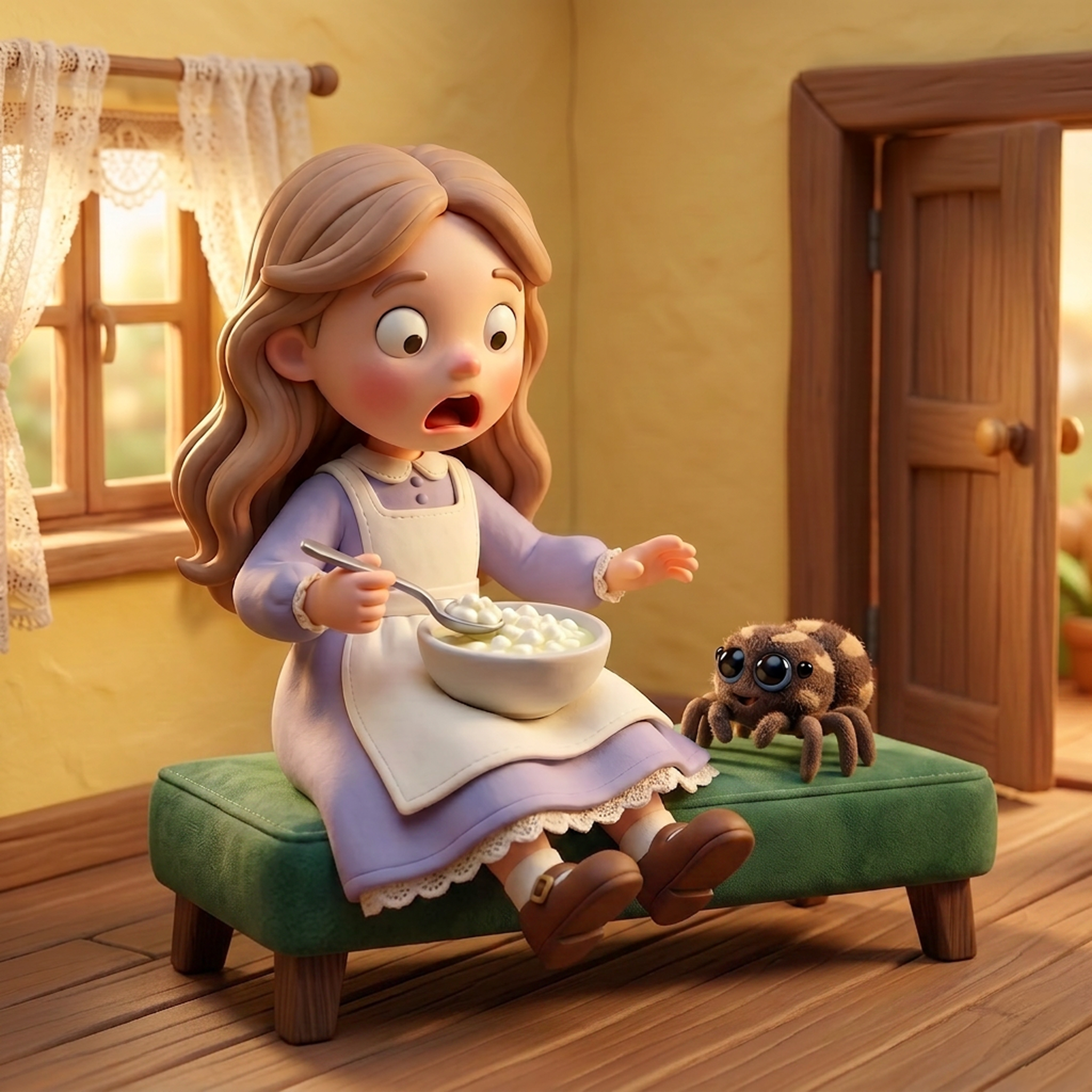 Illustration from Little Miss Muffet