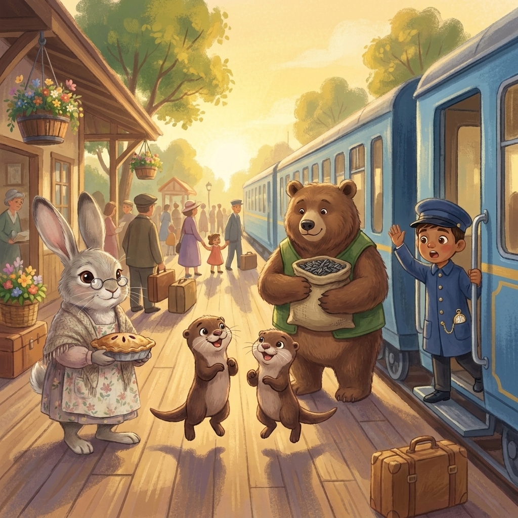 Illustration from The Bluebird Express