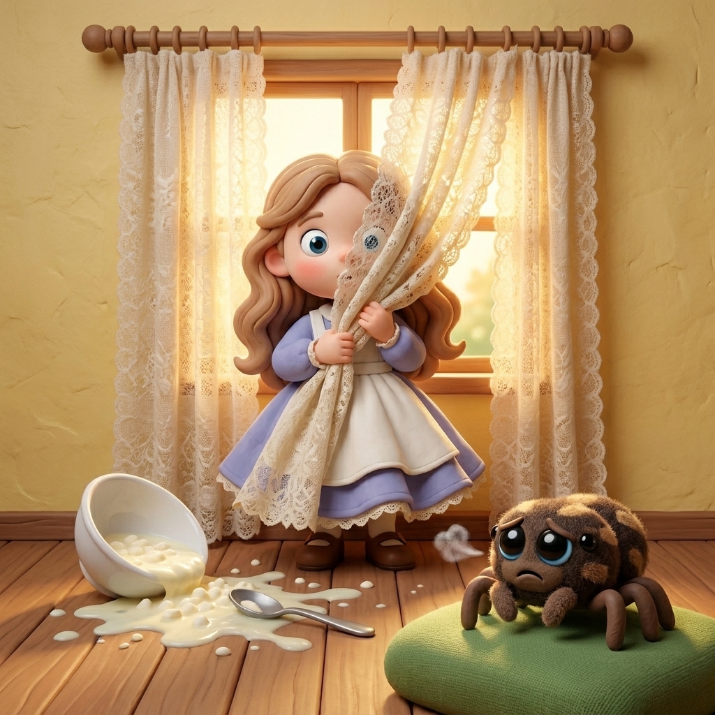 Illustration from Little Miss Muffet