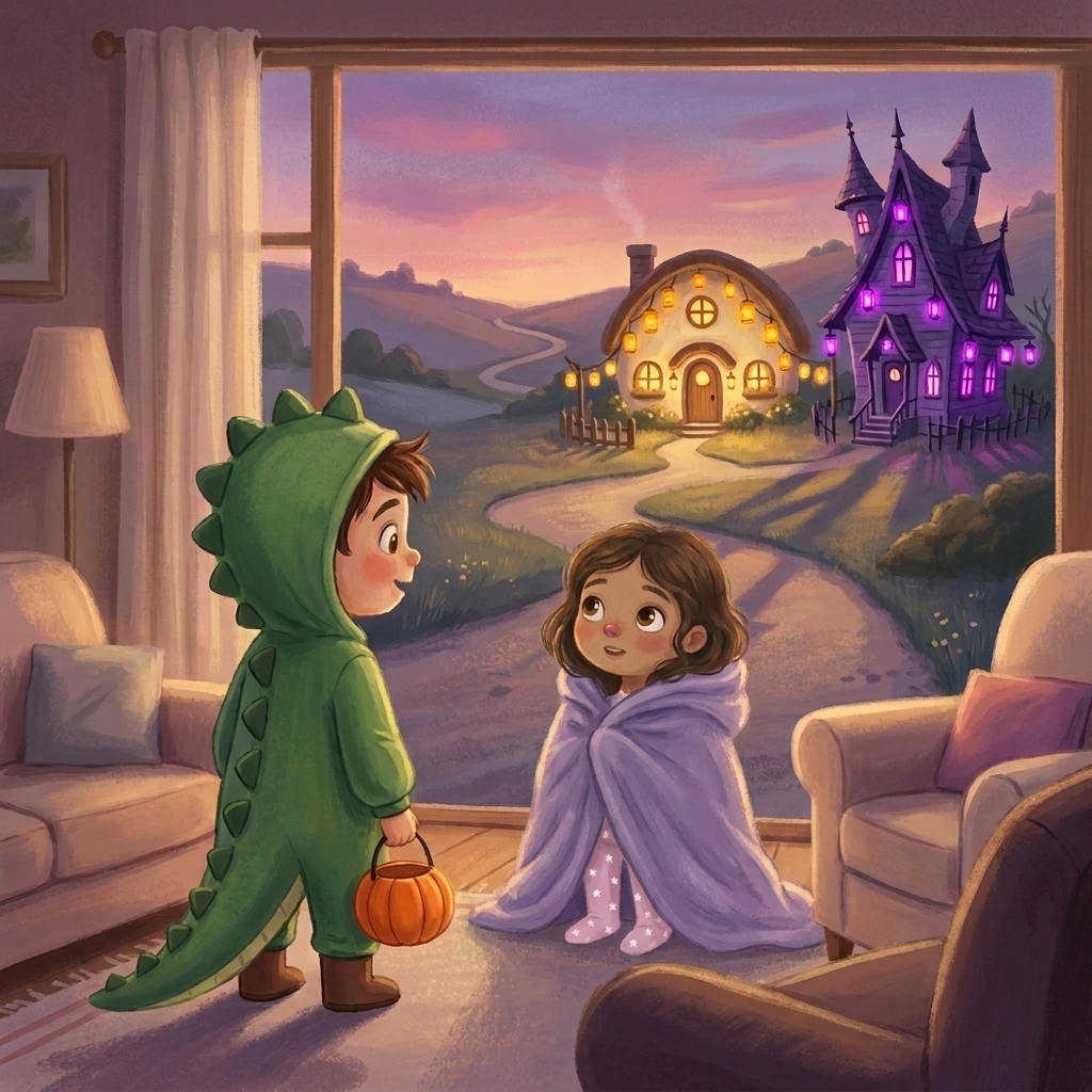 Illustration from The Magic Trick-or-Treat-Off