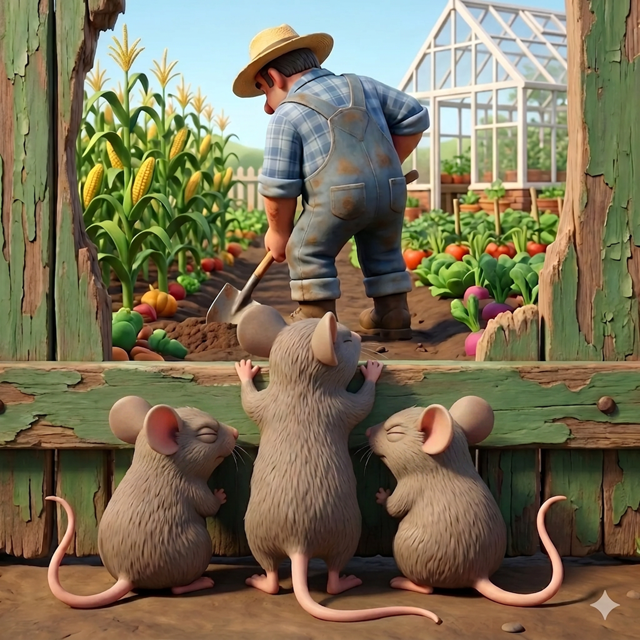 Illustration from Three Blind Mice's Big Feast