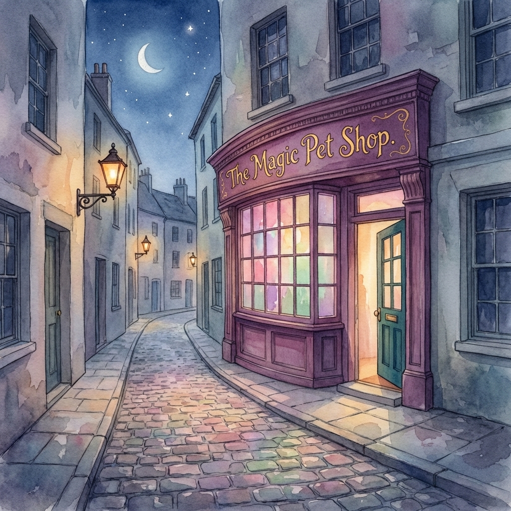 Illustration from The Magic Pet Shop