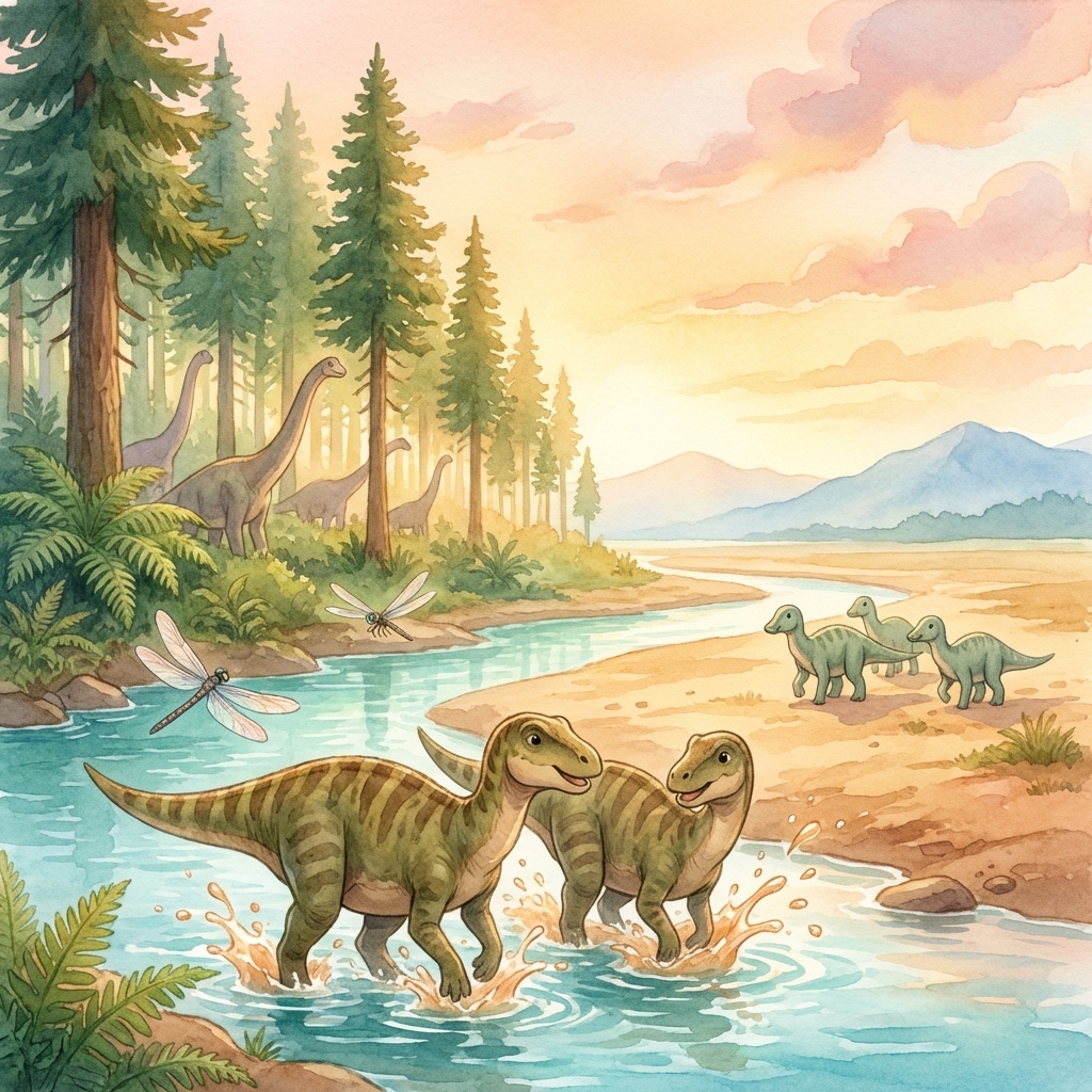 Illustration from When Dinosaurs Ruled the Earth