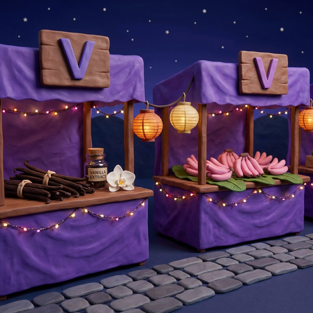 Two stalls starting with V! Which one should we visit?