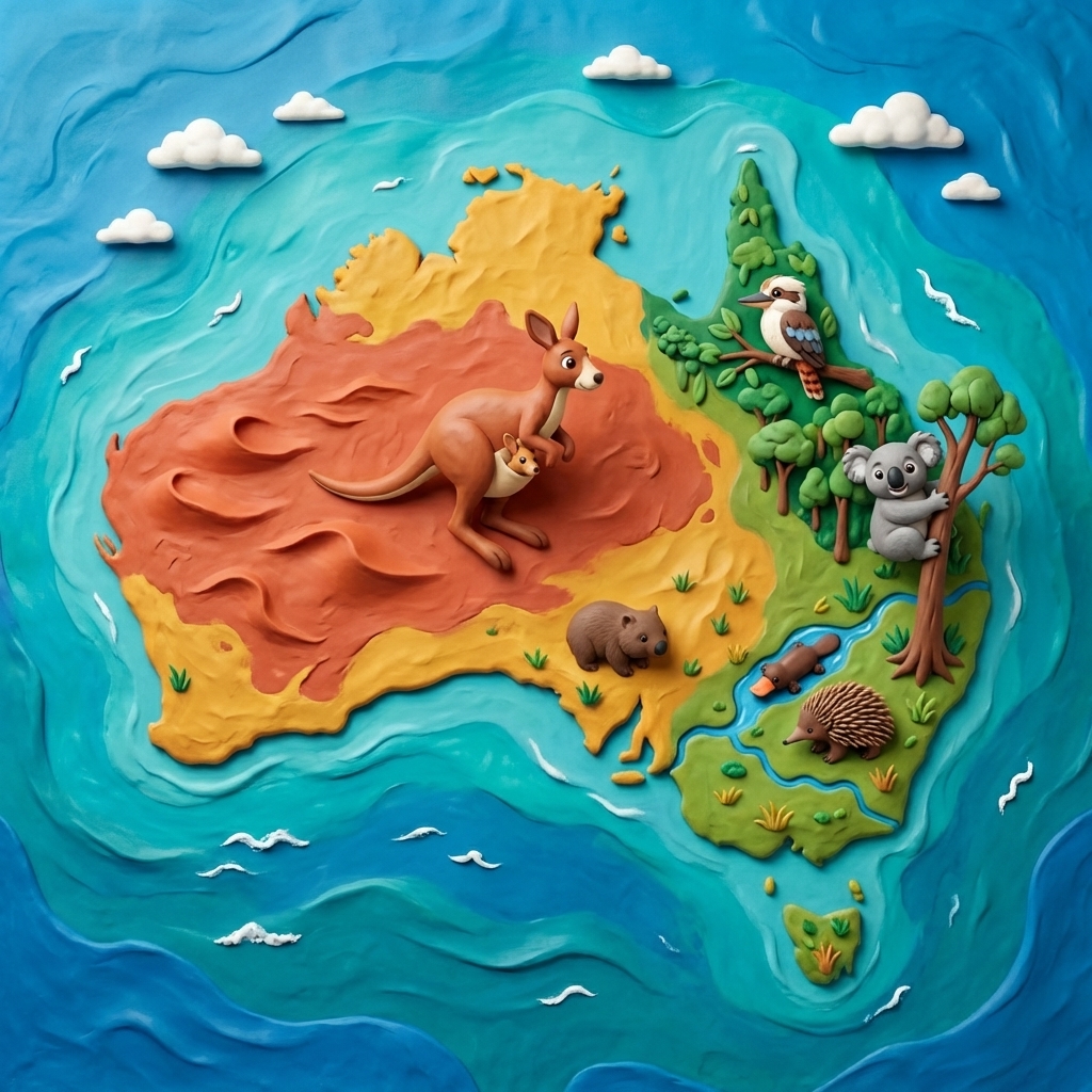 Illustration from An Australian Animal Adventure