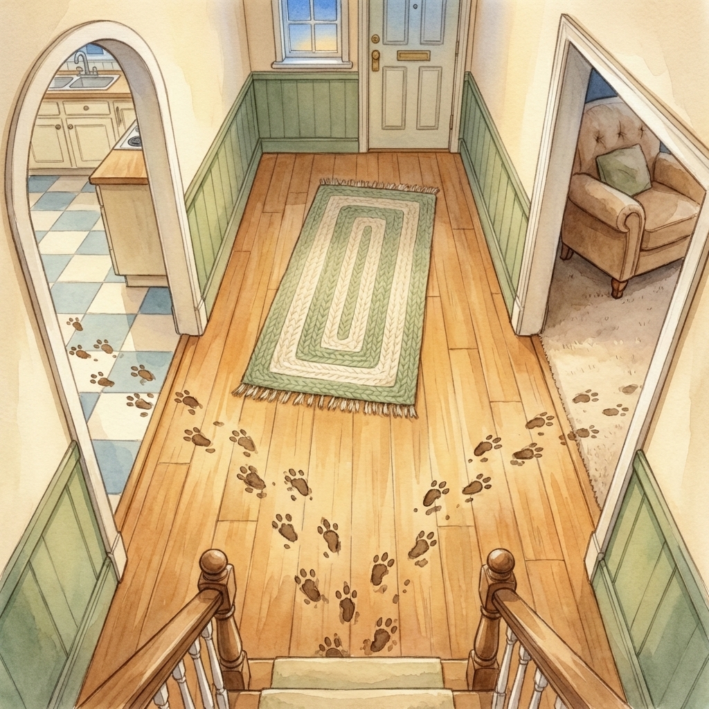 Illustration from Bunny in My House!