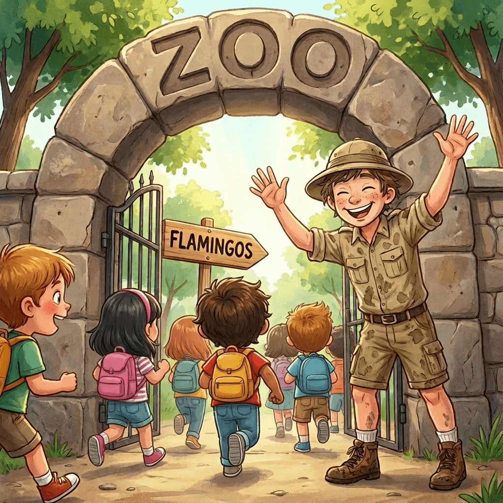 Illustration from The Zoo Mixup