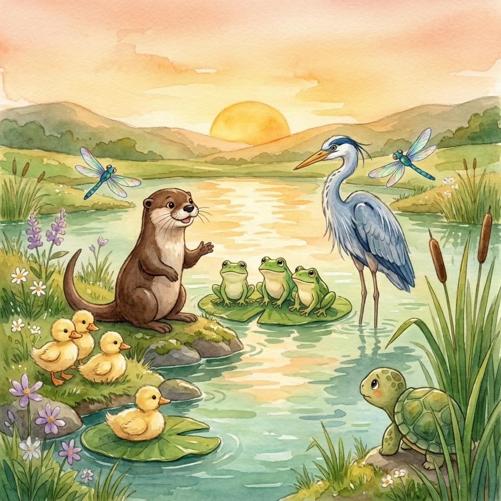 Illustration from Marlow and the Whispering Pond