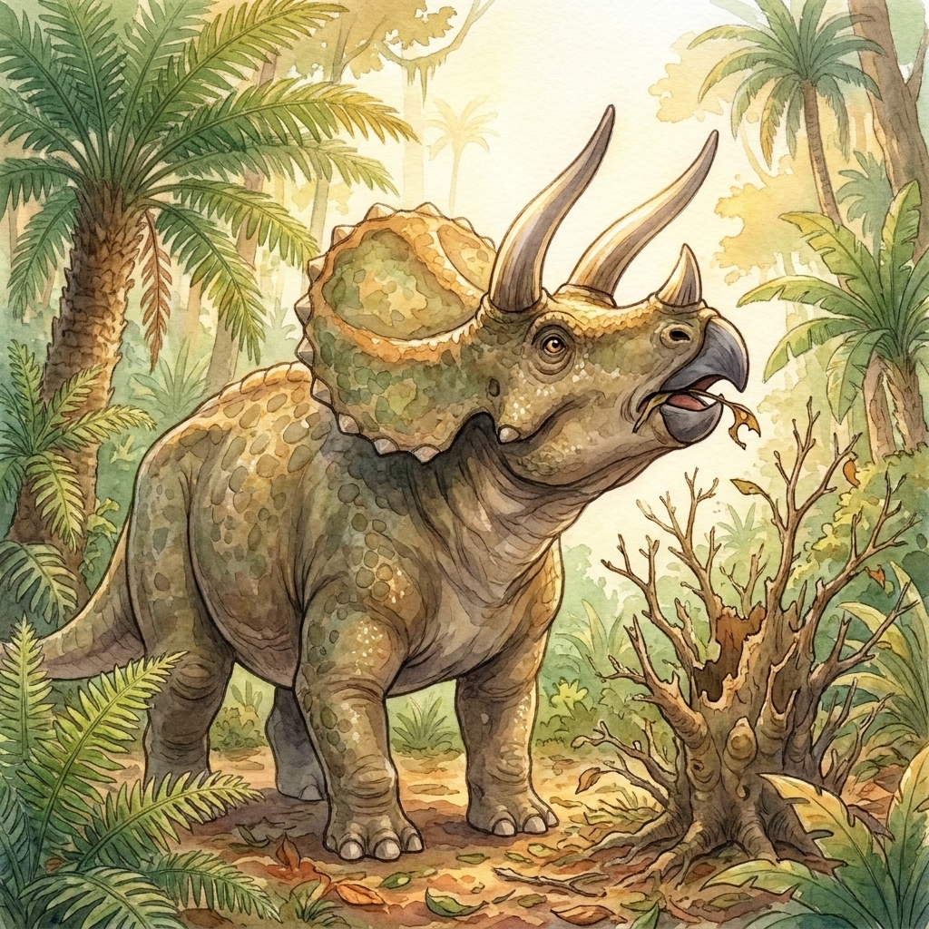 Illustration from Triceratops' Hidden Snack