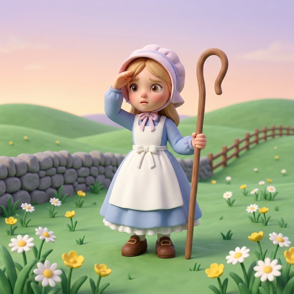 Illustration from Little Bo Peep's Big Search