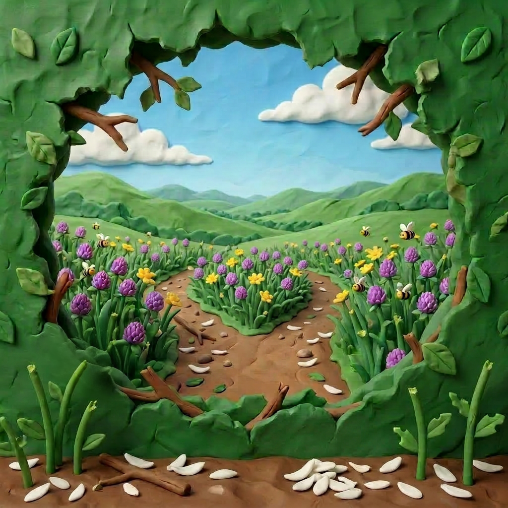 Illustration from Little Bo Peep's Big Search