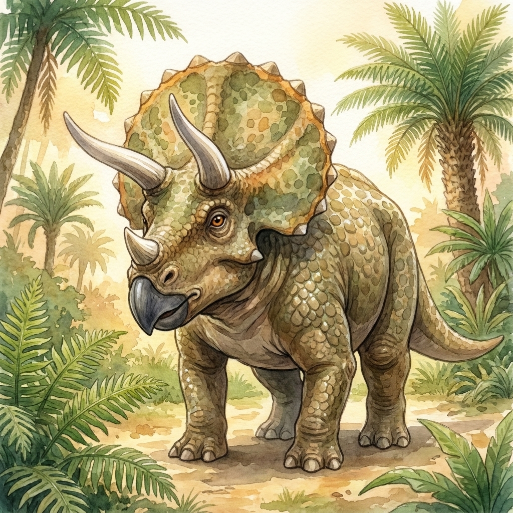 Illustration from Triceratops' Hidden Snack