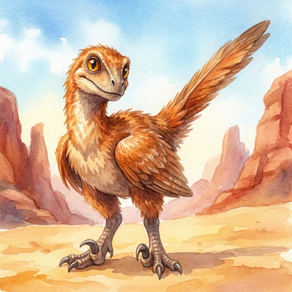 Illustration from Velociraptor's Speedy Race