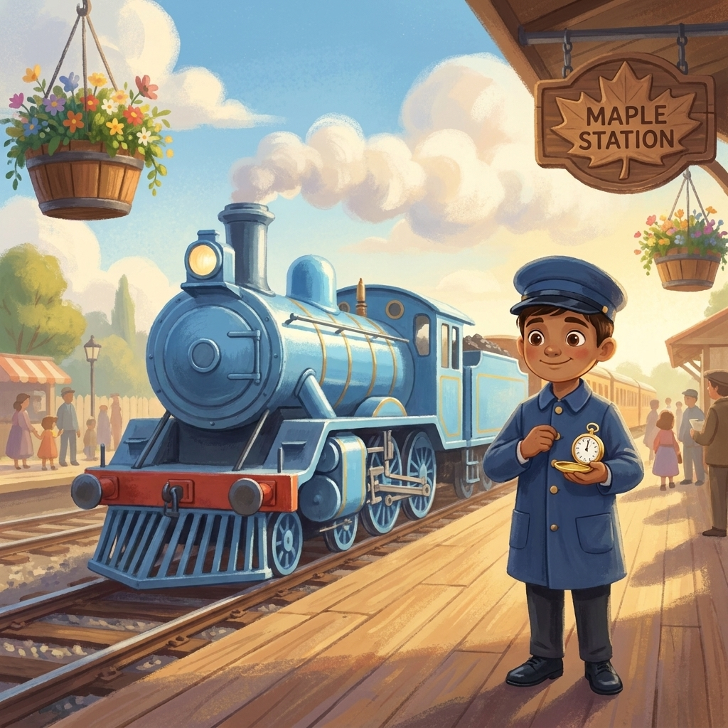 Illustration from The Bluebird Express