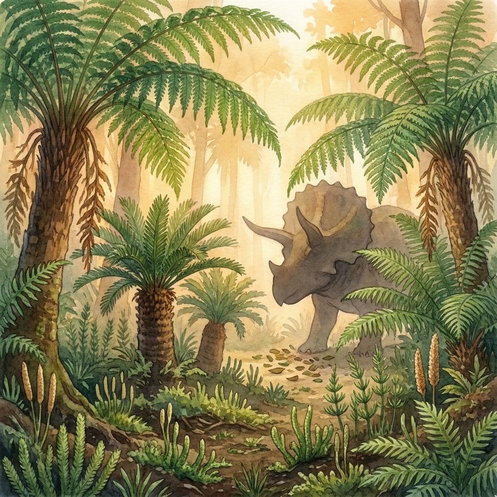 Illustration from Triceratops' Hidden Snack